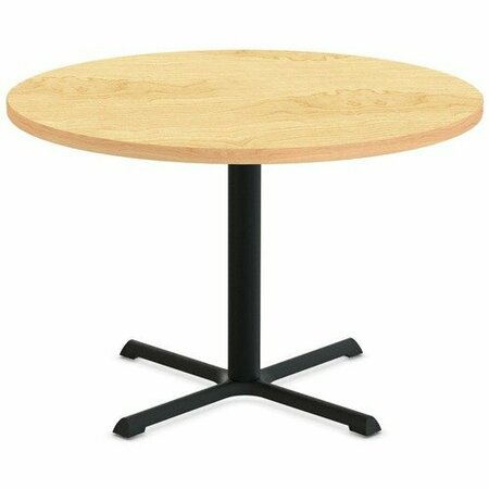 SPECIAL-T Table, Round, 42in Dia x 42in, Black Base/Crema Maple Top SCTSTAR242BHBCM